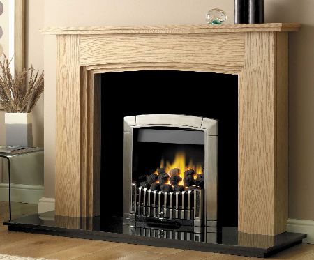 K.G.M Rotherham 54 Inch Fireplace W/ Lights - Clear
