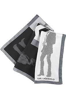 K Karl Lagerfeld Foix printed silk scarf