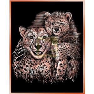 K S G KSG ArtFoil Copper Cheetah and Cub