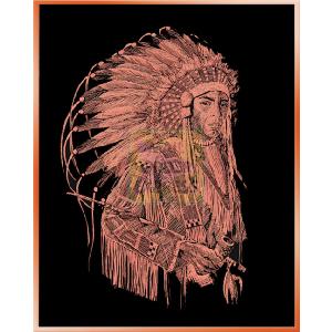 K S G KSG Artfoil Copper Native American