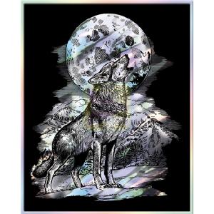 K S G KSG Artfoil Holographic Wolf