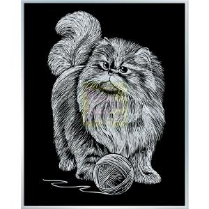 KSG Artfoil Silver Persian Cat