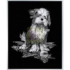 KSG Artfoil Silver Shaggy Dog