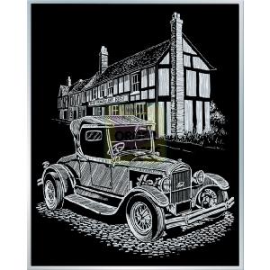 KSG Artfoil Silver Vintage Car