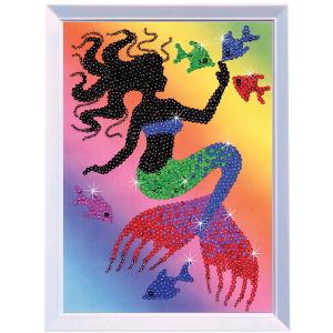K S G KSG Mermaid Sequin Art Silhouette