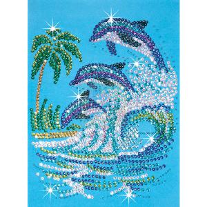 K S G KSG Sequin Arts and Beads Dolphins