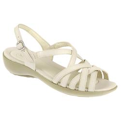 Female Rana May Leather Upper Leather Lining Casual Sandals in Beige