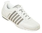 K-Swiss Arvee SP White/Grey Leather Trainers