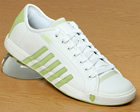 K-Swiss Ladies K-Swiss Moulton White/Pale Green Leather