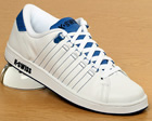 K Swiss Lozan II White/Blue Leather Trainers