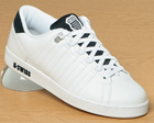 K-Swiss Lozan II White/Navy Leather Trainers