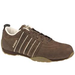 K-Swiss Male Arvee Sp Ii Nubuck Upper Fashion Trainers in Brown and Stone