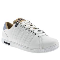 Male Lozan Re Mastered Leather Upper Fashion Trainers in White and Navy