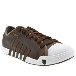 K-Swiss Male Moulton Leather Upper Fashion Trainers in Brown
