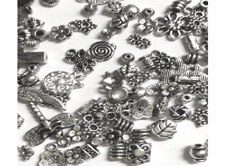 k2-accessories Charm Pendants 30g Tibetan Silver Mixed Bead Charm Pendants - A0000 / Tibetan Silver 30g