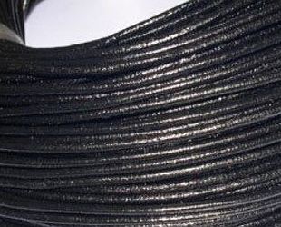 k2-accessories Leather Cord 3 Meters of 1.5mm Black Leather Thong Cord - C0001