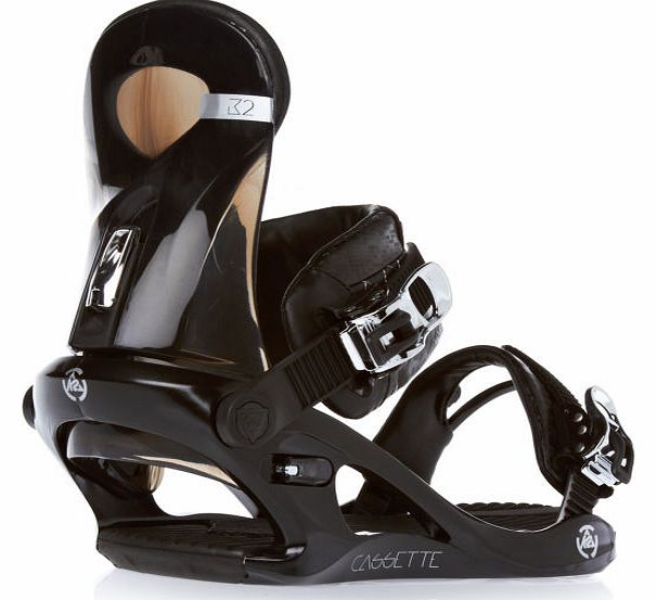 K2 Womens K2 Cassette Snowboard Bindings Black -
