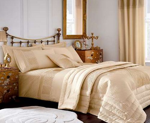 Kaleidoscope Pintuck Vanilla Duvet Cover