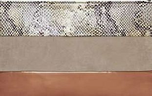 Kaleidoscope Snake Print Clutch Bag