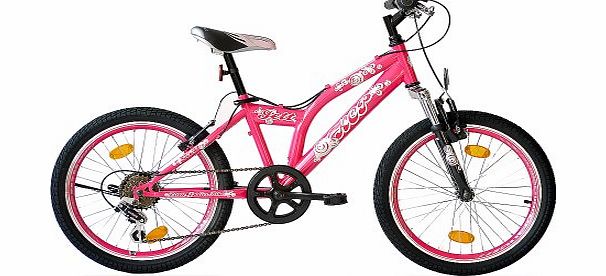 KCP 20`` KCP MOUNTAIN BIKE GIRLS KIDS JETT SF 6 speed SHIMANO pink - (20 inch)