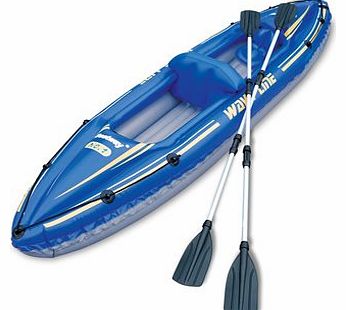 KD & JAY Inflatable 2 Person Kayak for Beach / Lake & Oars (142``/361cm)