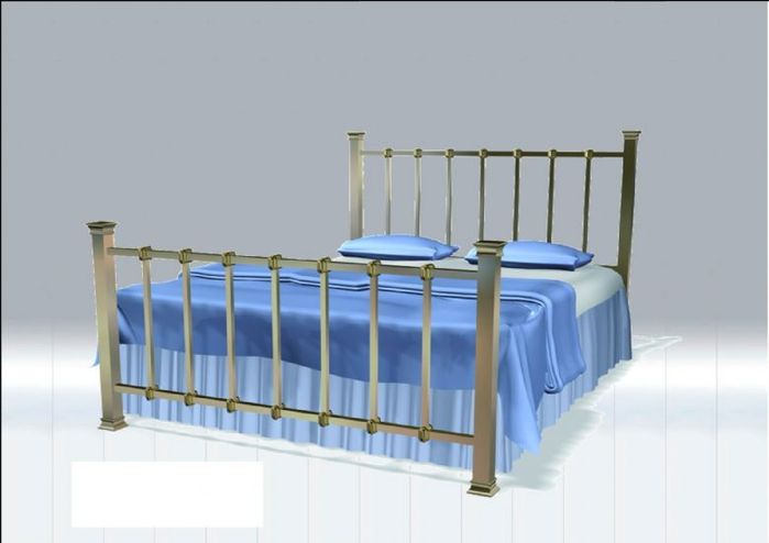 KD Beds KD Epsom 4ft 6 Double Metal Bed