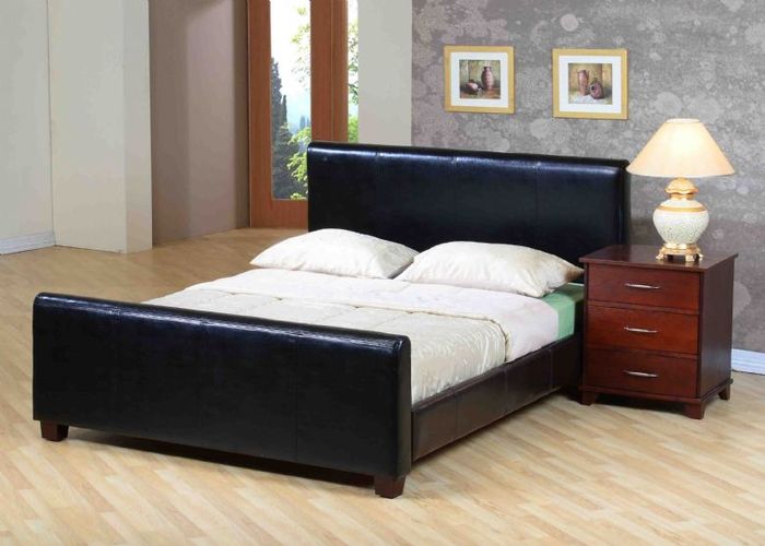 KD Haydock 5ft Kingsize Leather Bed