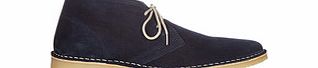 KG Kurt Geiger Berner navy blue leather lace-ups