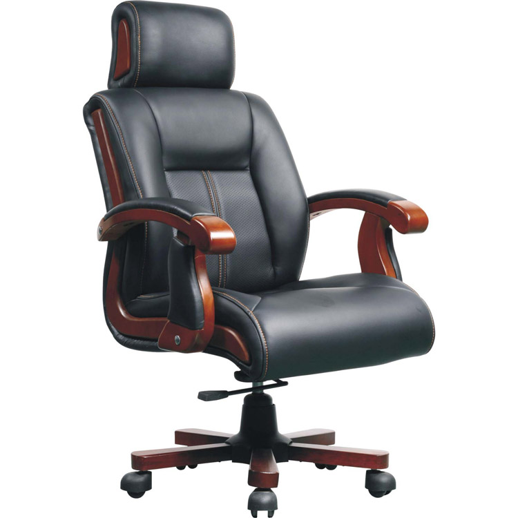 Kensington Black Leather Office Chair