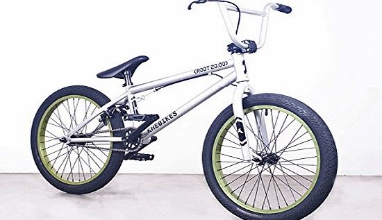 KHE Root 20 inch BMX Bike SMOKED CHROME **NEW 2015 MODEL AND COLOURS**
