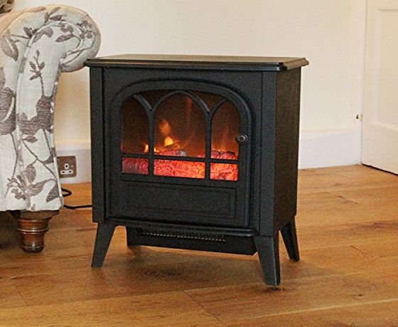 Kingfisher Portable Electric Wood Burner Style Stove - 2000W
