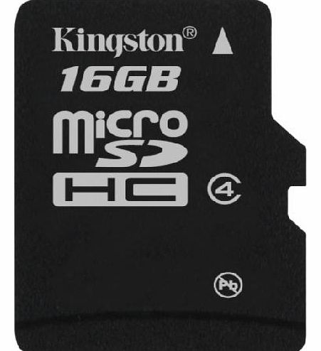 Kingston microSDHC 16 GB - Class 4 - Memory card with