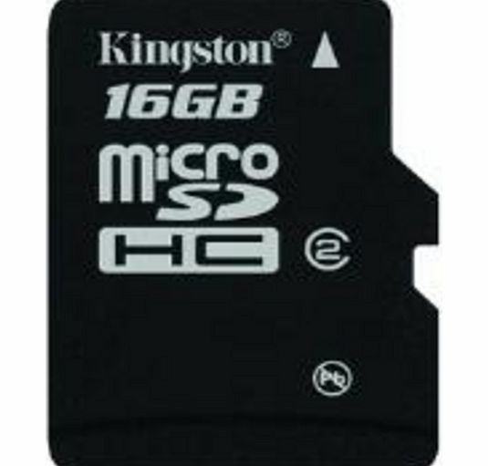 Kingston microSDHC 16GB Class 4 with SD Adapter -