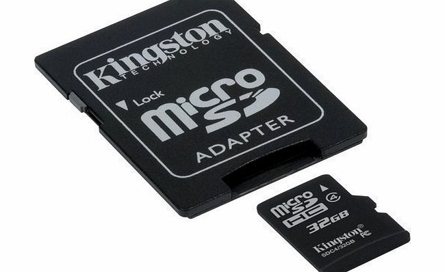Kingston Nikon 1 J4 Digital Camera Memory Card 32GB microSDHC Memory Card with SD Adapter