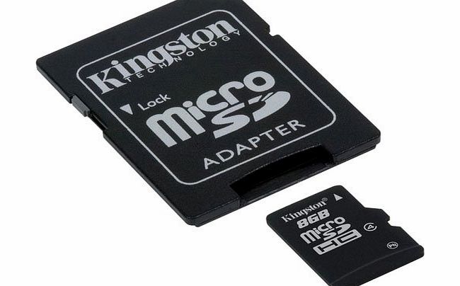 Kingston Samsung WB35F Digital Camera Memory Card 8GB microSDHC Memory Card with SD Adapter