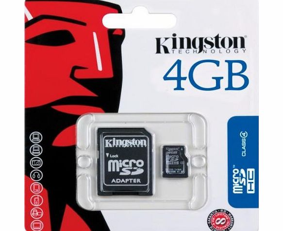 Kingston SDC4/4GB 4GB SDHC Micro Memory Card