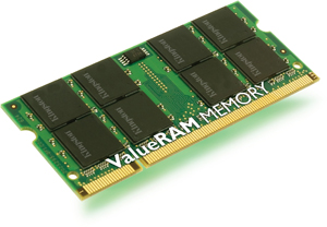 kingston Value Laptop Memory (RAM) - SODIMM DDR2 667Mhz (PC2-5300) CL5 - 1GB