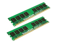 KINGSTON ValueRAM - Memory - 4 GB ( 2 x 2 GB ) - DIMM 240-pin - DDR2 - 400 MHz / PC2-3200 - CL3 - 1.