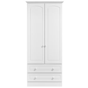 Kingstown Greenwich White 2 Door 2 Drawer Wardrobe