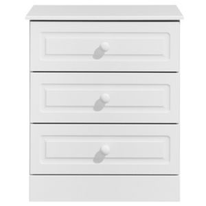 Kingstown Greenwich White 3 Drawer Chest