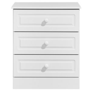 Kingstown Greenwich White 3 Drawer Chest