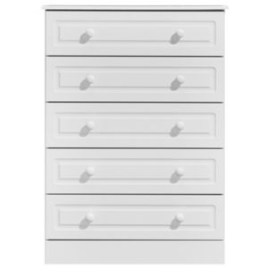Kingstown Greenwich White 5 Drawer Chest