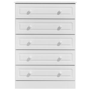 Kingstown Greenwich White 5 Drawer Chest
