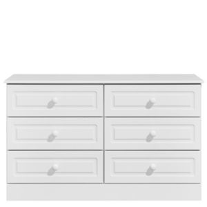 Kingstown Greenwich White 6 Drawer Chest