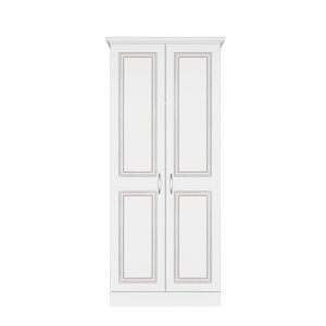 Kingstown Laysan White 2 Door Wardrobe