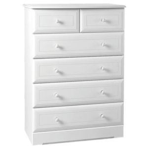 Kingstown Rocco White 2 over 4 Drawer Chest
