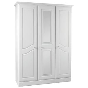 Kingstown Rocco White 3 Door Wardrobe