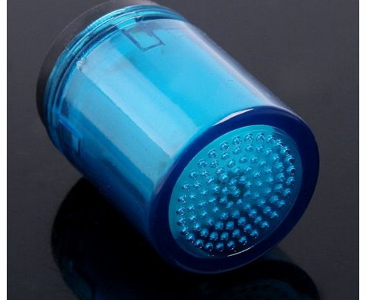 KINGZER  Mini Glow Blue LED Light Water Stream Faucet Tap Bathroom Kitchen No Battery