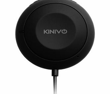 Kinivo BTC455 Bluetooth Hands-Free Car Kit for Cars with Aux Input Jack (3.5 mm) - Supports aptX and Multi-