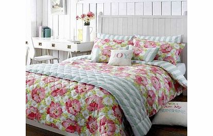 Kirstie Allsopp Matilda Bedding Coral Duvet Cover Single